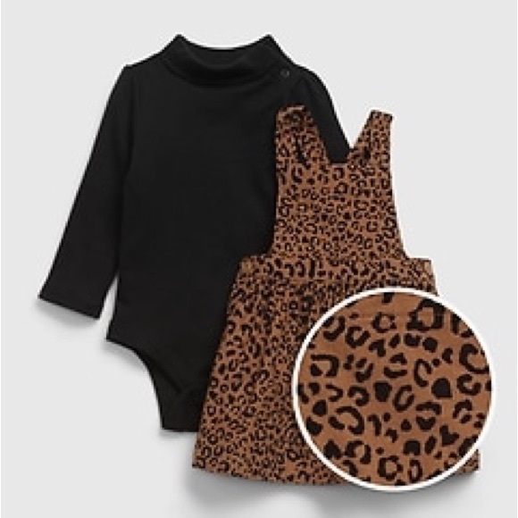 GAP Other - Baby gap leopard overall skirt